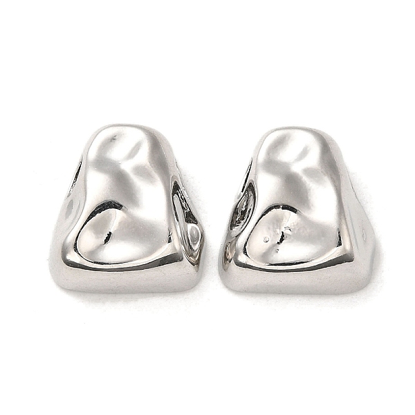 

PandaHall Brass European Beads, Large Hole Beads, Triangle, Real Platinum Plated, 15x14x6.5mm, Hole: 4.2x3mm Brass Triangle