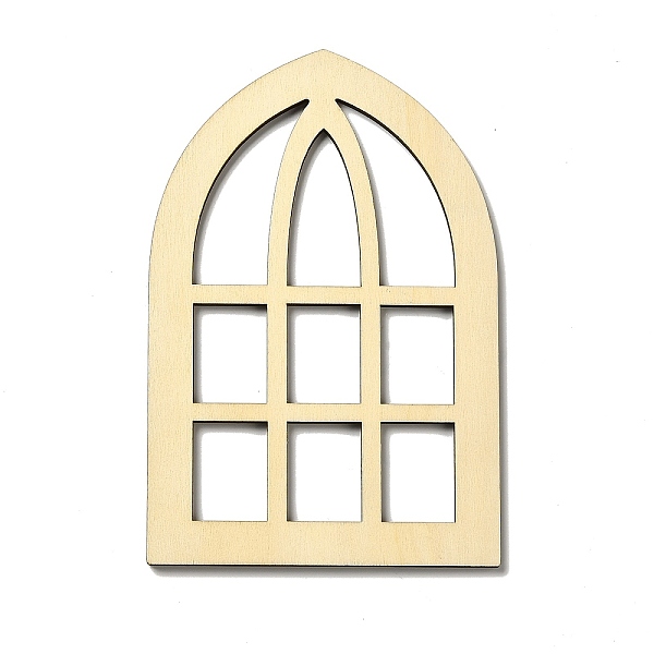 

PandaHall Wooden Mini Windows, Miniature Furniture, for Dollhouse Wall Decorations Photographic Props Accessories, Cornsilk, 148.5x99x3.5mm..., Gold