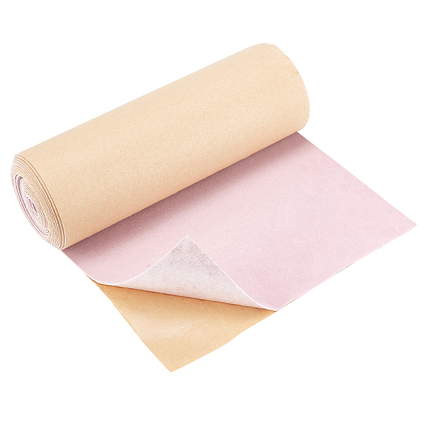 

PandaHall BENECREAT Adhesive Velvet Flocking Liner, for Jewelry Drawer Craft Fabric Peel Stick, Pearl Pink, 250x0.8mm, 4m/set Velvet