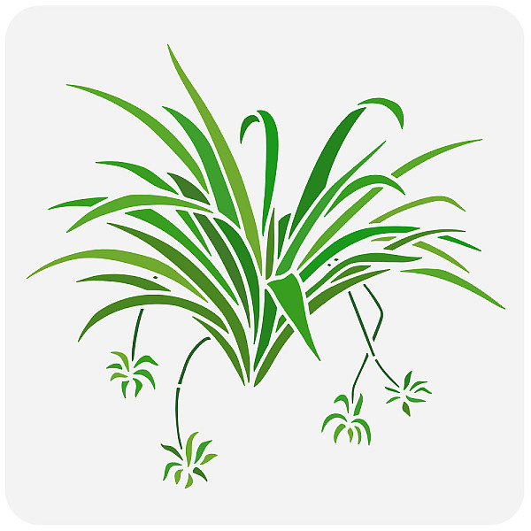 

PandaHall PET Hollow Out Drawing Painting Stencils, for DIY Scrapbook, Photo Album, Plants Pattern, 30x30cm Plastic Other Plants