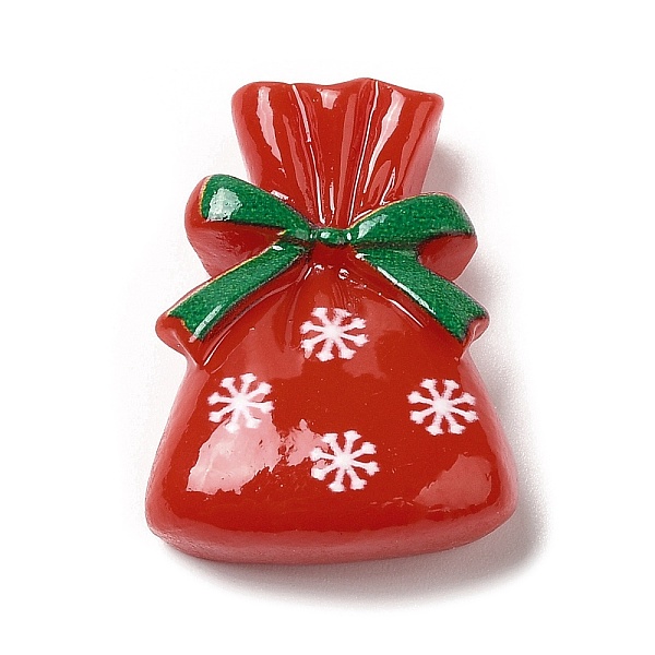 

PandaHall Christmas Theme Opaque Resin Cabochons, for Jewelry Making, Bag, 25.5x19x8mm Resin Bag