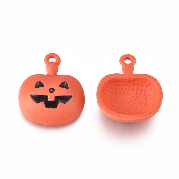 

PandaHall Alloy Enamel Pendants, Baking Painted, for Halloween, Pumpkin Jack-O'-Lantern, Orange, 18x15.5x5mm, Hole: 1.5mm Alloy+Enamel...