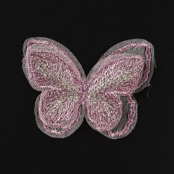 

PandaHall 3D Double Layer Butterfly Metallic Yarn Lace Embroidery Ornament Accessories, Applique Patch, Sewing Craft Decoration, Flamingo..., Pink