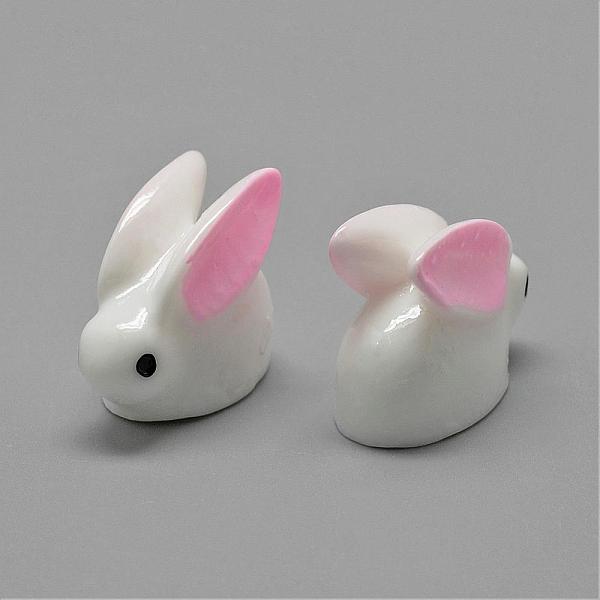

PandaHall Bunny Resin Cabochons, Rabbit, White, 20.5x16x11mm Resin Rabbit White