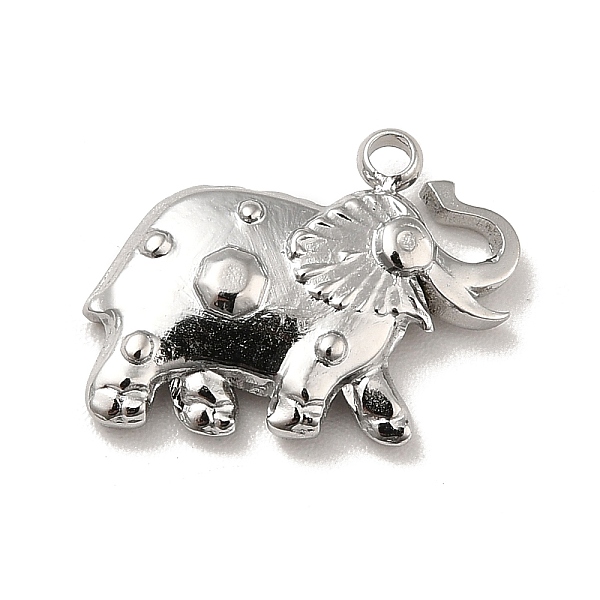 

PandaHall 304 Stainless Steel Pendants, Elephant Charms, Stainless Steel Color, 12x16x3mm, Hole: 1.5mm 304 Stainless Steel Elephant