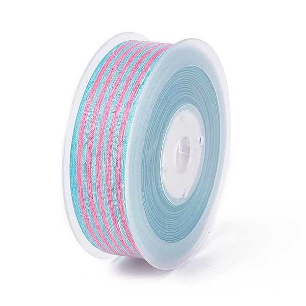 

PandaHall Polyester Ribbon, Striped Pattern, Plum, 1-1/2 inch(38mm), about 100yards/roll(91.44m/roll) Polyester None Purple