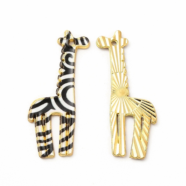 

PandaHall Alloy Pendants, Cadmium Free & Nickel Free & Lead Free, Giraffe, Black, 33x17x1.5mm, Hole: 1.2mm Alloy Other Animal Black