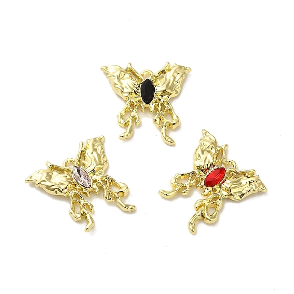 

PandaHall Spray Painted Alloy Micro Pave Cubic Zirconia Pendants, Butterfly Charm, Golden, 21x21.5x3.5mm, Hole: 1.5mm Alloy+Cubic Zirconia..., Multicolor