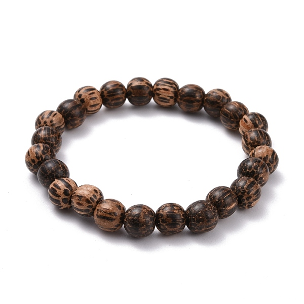 

PandaHall 8.5mm Waxed Natural Bodhi Wood Round Beads Stretch Bracelet for Men Women, Saddle Brown, Inner Diameter: 2-1/8 inch(5.4cm), Beads...