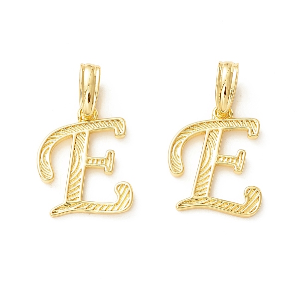 

PandaHall Rack Plating Eco-Friendly Brass Letter Pendants, Real 18K Gold Long-Lasting Plated, Cadmium Free & Lead Free, Letter.E...