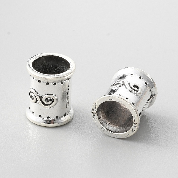

PandaHall Alloy European Beads, Large Hole Beads, Column, Antique Silver, 13x15.5mm, Hole: 9.8mm Alloy Column