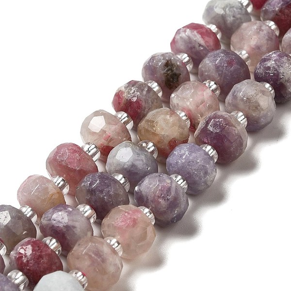 

PandaHall Natural Pink Tourmaline Beads Strands, with Seed Beads, Faceted, Rondelle, 7~8x5~6mm, Hole: 1~1.2mm, about 20~22pcs/strand...