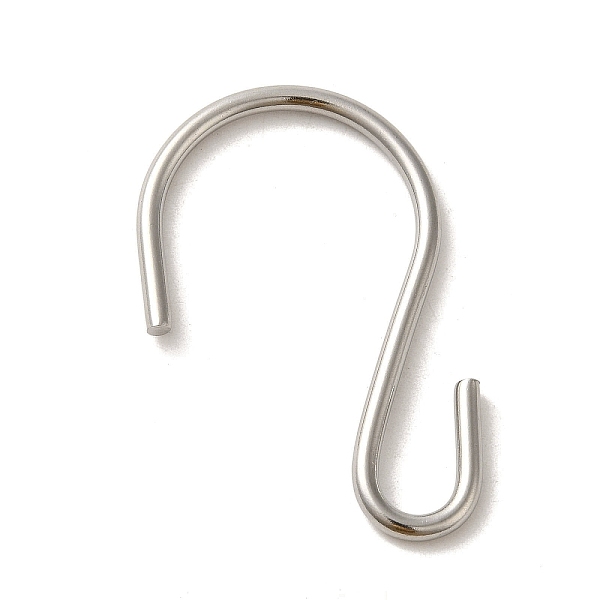 

PandaHall 304 Stainless Steel S-Hook Clasp, Stainless Steel Color, 43.5x28x2.4mm 304 Stainless Steel