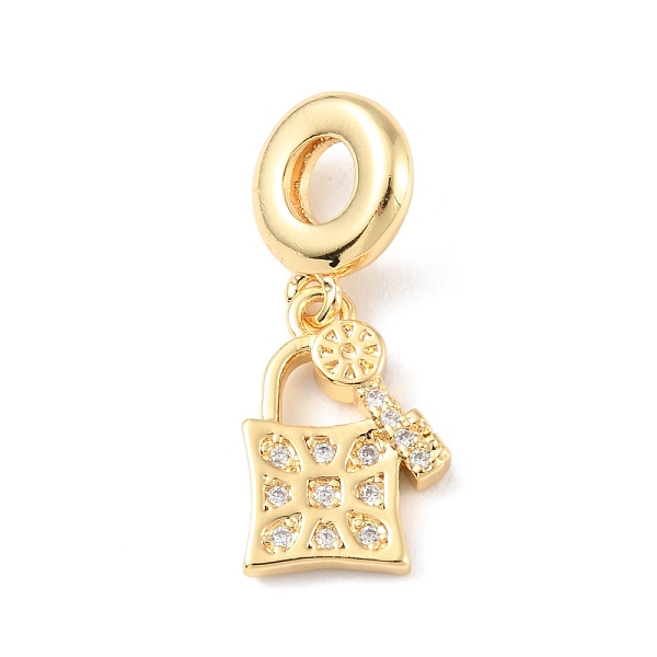 

PandaHall Brass Micro Pave Cubic Zirconia European Dangle Charms, Large Hole Pendants, Long-Lasting Plated, Real 18K Gold Plated, Cadmium..., Clear