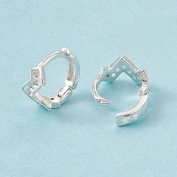 

PandaHall Brass Hoop Earring Finding, Earring Settings, Wave, Cadmium Free & Lead Free, Long-Lasting Plated, 925 Sterling Silver Plated...