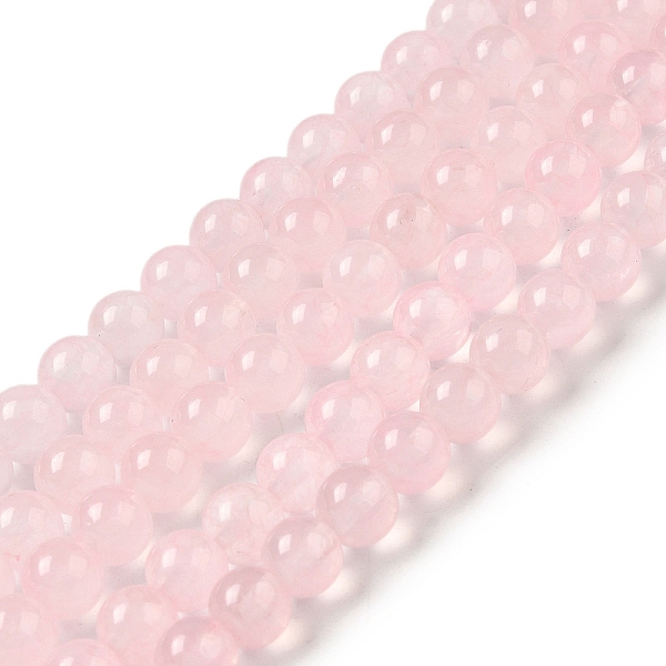 

PandaHall Natural & Dyed Malaysia Jade Bead Strands, Round, Pink, 4mm, Hole: 0.8mm, about 92pcs/strand, 15 inch Malaysia Jade Round Pink