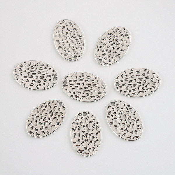 

PandaHall Alloy Pendants, Oval, Platinum, 30x20mm Alloy Oval