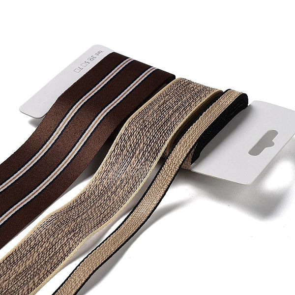 

PandaHall 9 Yards 3 Styles Polyester Ribbon, for DIY Handmade Craft, Hair Bowknots and Gift Decoration, Brown Color Palette, Coconut Brown..., Multicolor
