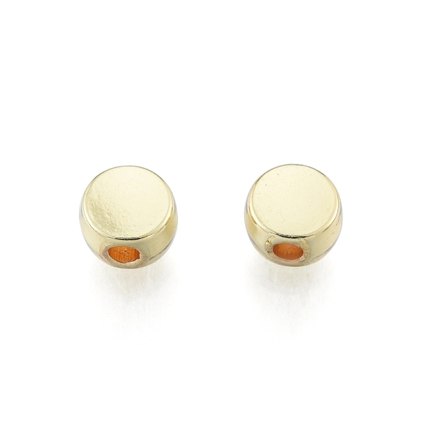 

PandaHall Alloy Beads, Cadmium Free & Lead Free, Flat Round, Light Gold, 5.5x3mm, Hole: 1.6mm Alloy Flat Round