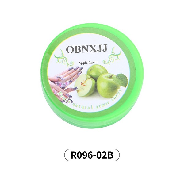 

PandaHall 24Pieces Disposable Nail Polish Remover Tool, with Non-woven Fabric, Fruit Scent, Green, Box: 52x17mm, 24pcs/box Fibre Green
