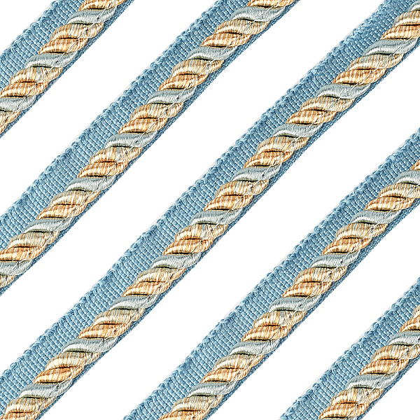 PandaHall Polyester Ribbon, For Costumes Clothing Robes Edge Strip, Sewing Accessory, Pale Turquoise, 5/8 inch(16mm), about 12.5m/bundl...