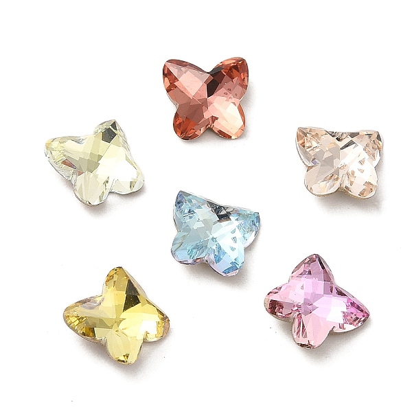 

PandaHall Glass Rhinestone Cabochons, Point Back & Back Plated, Faceted, Butterfly, Mixed Color, 7x7x3.5mm Glass Rhinestone Butterfly..., Multicolor