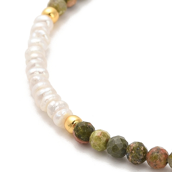 Braccialetti Di Perline Unakite Naturali