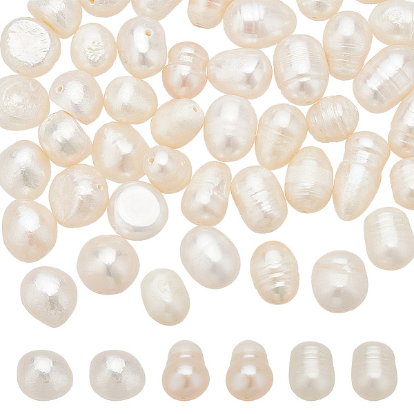 

PandaHall WADORN 3 Sizes Natural Pearl Beads, 8.5-13mm 45Pcs Rich Shape Cultured Freshwater Pearl Beads Irregular Pearl Loose Beads...