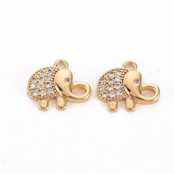 Brass Micro Pave Cl… - image