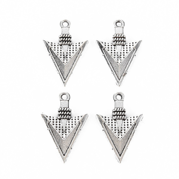

PandaHall Tibetan Style Alloy Pendant Rhinestone Settings, Cadmium Free & Lead Free, Triangle, Antique Silver, Fit For 0.5mm Rhinestone...
