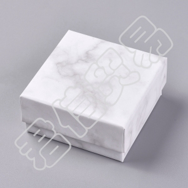 

PandaHall Square Kraft Cardboard Jewelry Boxes, Marble Pattern Necklace Pendant Boxes, for Jewelry, White, 7.5x7.5x3.55cm Paper Square White