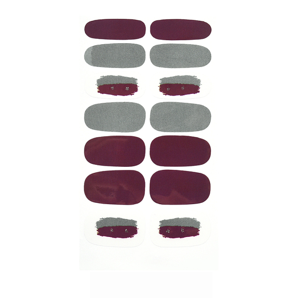 

PandaHall Full Cover Nail Art Stickers, Self-adhesive, For Nail Tips Decorations, Indigo, 10x5.5cm Paper Others Purple