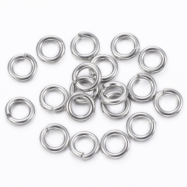 

PandaHall 304 Stainless Steel Jump Rings, Open Jump Rings, Stainless Steel Color, 18 Gauge, 5x1mm, Inner Diameter: 3mm 304 Stainless Steel