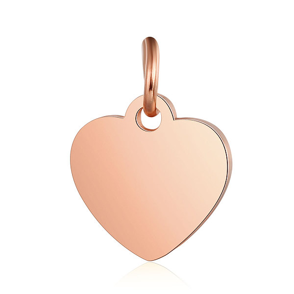 

PandaHall 201 Stainless Steel Stamping Blank Tag Charms, Manual Polishing, Heart, Rose Gold, 10.5x10.5x1mm, Hole: 3mm 201 Stainless Steel...