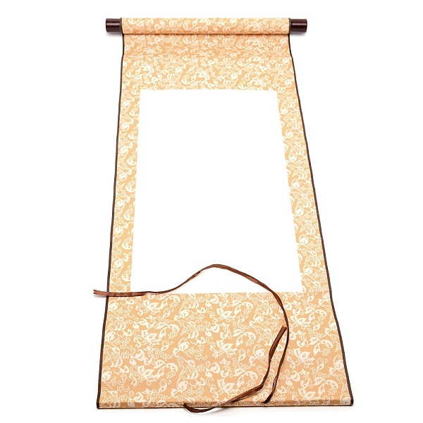 Polyester Vertical Painted Scroll