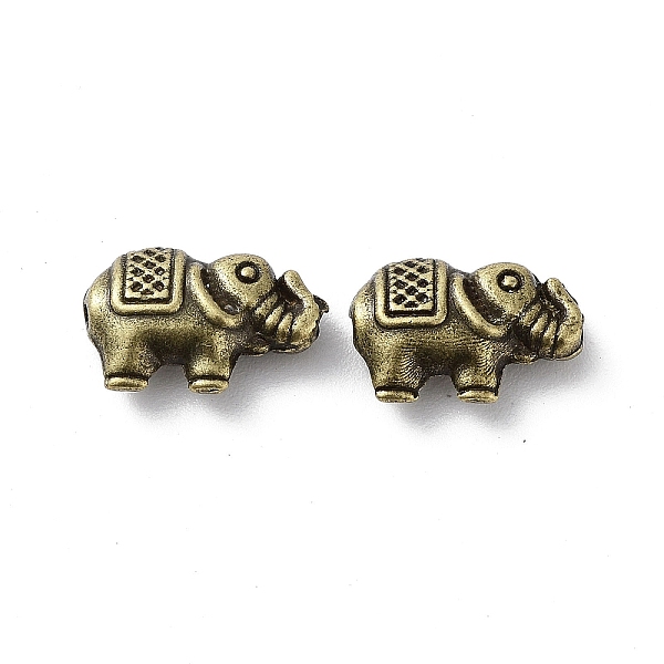 

PandaHall Tibetan Style Alloy Beads, Cadmium Free & Lead Free, Elephant, Antique Bronze, 8x13x4mm, Hole: 1mm, about 854pcs/1000g Alloy...