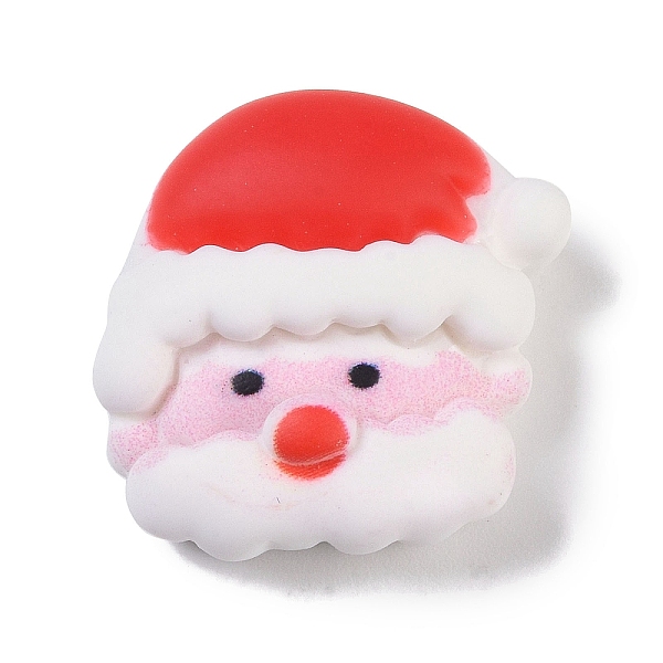 

PandaHall Resin Cabochons, Christmas Theme, Santa Claus, 21x21x8.5mm Resin Santa Claus