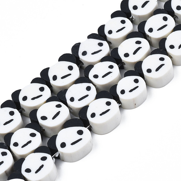 

PandaHall Handmade Polymer Clay Bead Strands, Panda, Black, 7~11x8~12x4~5mm, Hole: 1.6mm, about 40pcs/strand, 15.67 inch~16.69 inch...