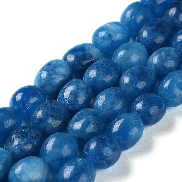 

PandaHall Natural Malaysia Jade Beads Strands, Faceted, Oval, Dyed and Heated, Dodger Blue, 10.5~13x8.5~10x7~10mm, Hole: 1.2mm, about...