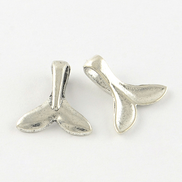 

PandaHall Tibetan Style Alloy Pendants, Whale Tail Shape, Lead Free & Cadmium Free, Antique Silver, 16x16x1.5mm, Hole: 3.5x6mm, about...