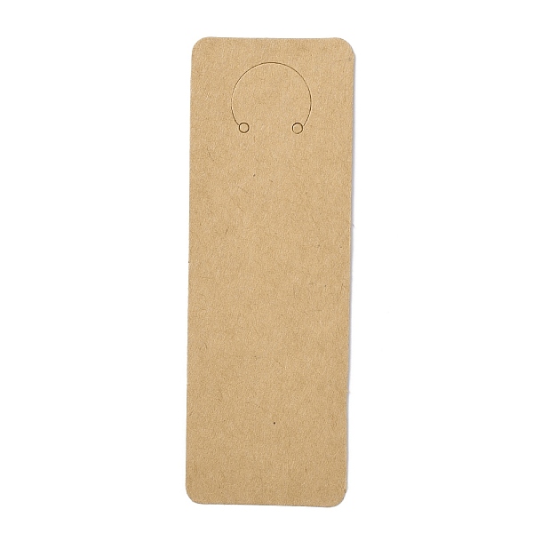 

PandaHall Cardboard Jewelry Display Cards for Keychain, Jewelry Hang Tags, Rectangle, BurlyWood, 13x4.5x0.04cm, Hole: 2.5mm Paper Rectangle..., Orange