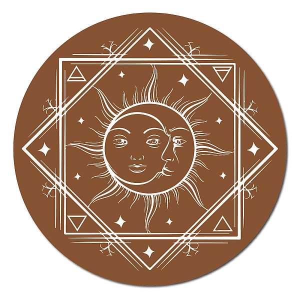 

PandaHall Creative Natural Wooden Wall Hanging Decoration, Wall Art Ornament, with Hook Hanger, Sun Pattern, 300x6mm Wood Sun Brown