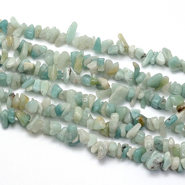 

PandaHall Natural Flower Amazonite Beads Strands, Chips, 5~8x5~8mm, Hole: 1mm, about 31.5 inch Flower Amazonite Chip