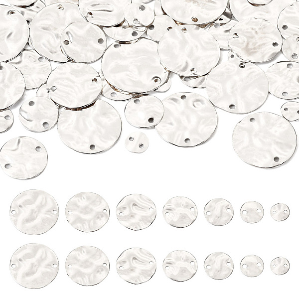 

PandaHall 54Pcs 7 Styles Brass Connector Charms, Flat Round, Twist Round Links, 925 Sterling Silver Plated, 6~18x0.8~1mm, Hole: 0.8~1.4mm...