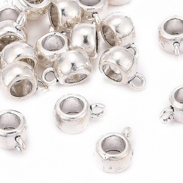

PandaHall Tibetan Style Hangers, Bail Beads, Lead Free and Cadmium Free, Cup, Antique Silver Color, about 11.5mm long, 8mm wide, 5.5mm thick...