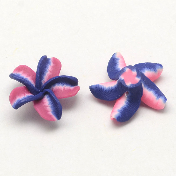 

PandaHall Handmade Polymer Clay 3D Flower Beads, Mixed Color, 20~21x8mm, Hole: 2mm Polymer Clay Flower Multicolor