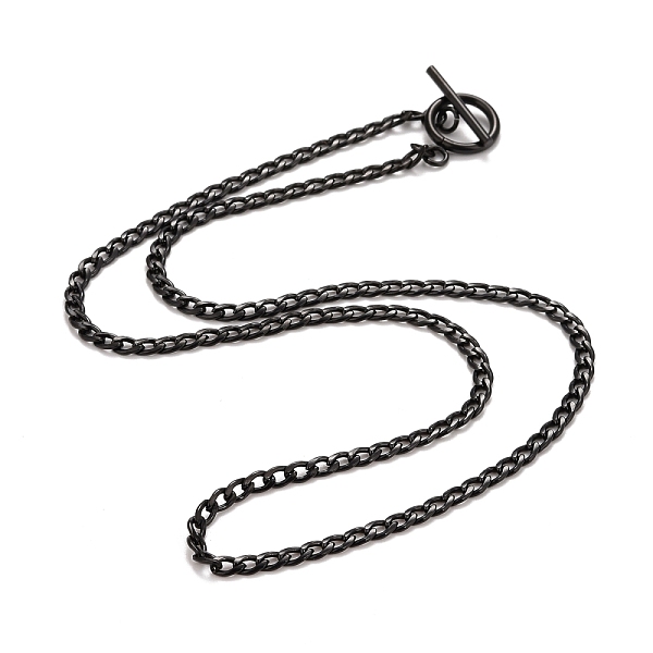 

PandaHall Ion Plating(IP) 304 Stainless Steel Chain Necklaces, Electrophoresis Black, 19.72 inch(50.1cm) 304 Stainless Steel