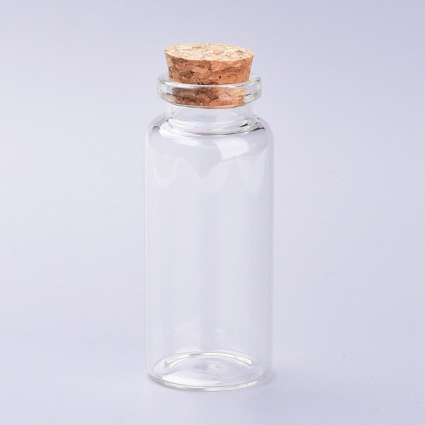 

PandaHall Glass Bottles, with Cork Stopper, Wishing Bottle, Bead Containers, Clear, 3x7cm Glass Bottle Clear