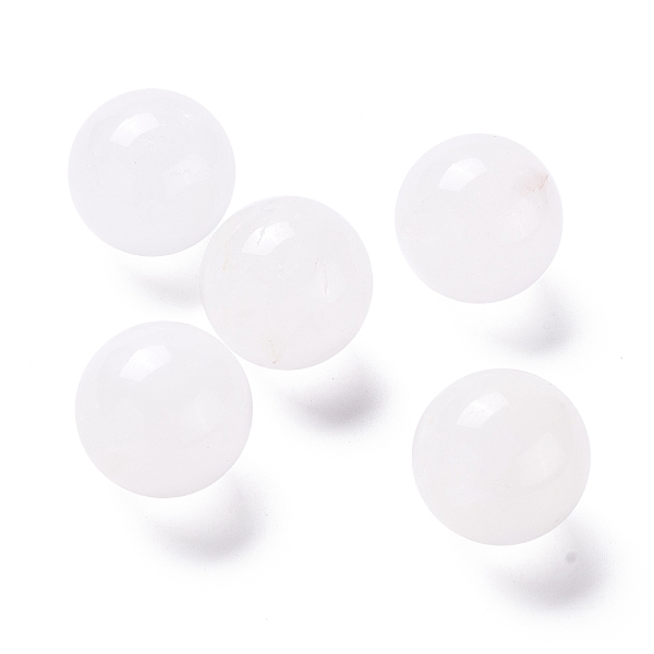 

PandaHall Natural Quartz Crystal Beads, Rock Crystal Beads, No Hole/Undrilled, for Wire Wrapped Pendant Making, Round, 20mm Quartz Crystal...