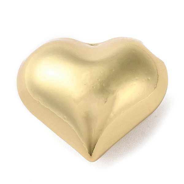 

PandaHall Rack Plating Brass European Bead, Long-Lasting Plated, Cadmium Free & Lead Free, Large Hole Beads, Heart, Real 18K Gold Plated...